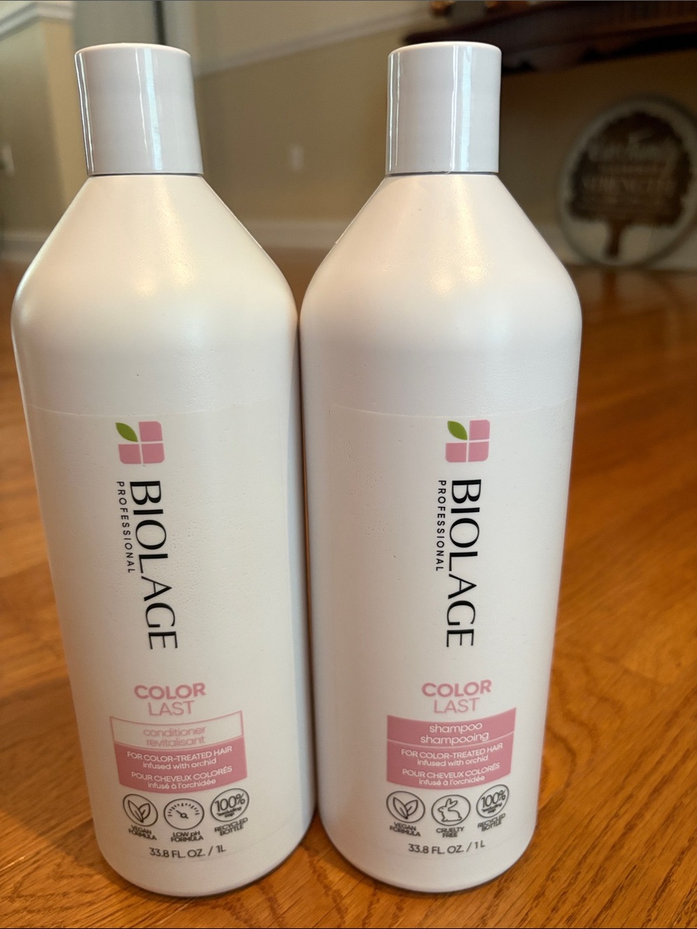 Biolage Color Last Pink Shampoo and Conditioner for Color-Treated Hair